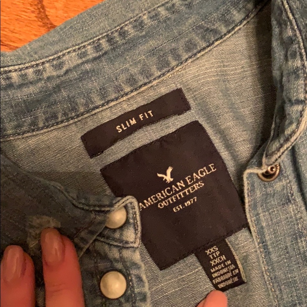 Blue jean shirt